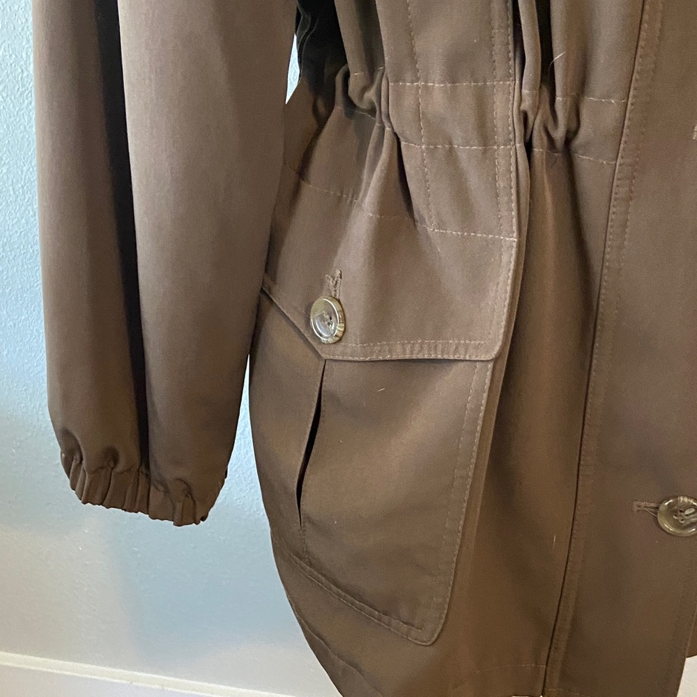 Gallery Brown Utility Jacket Drawstring Waist Siz… - image 4